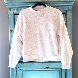 LIKE NEW Athleta sherpa fleece crew pullover sweatshirt size small